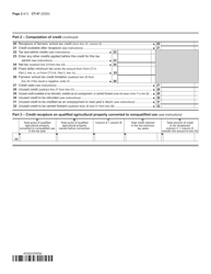 Form CT-47 Claim for Farmers&#039; School Tax Credit - New York, Page 2