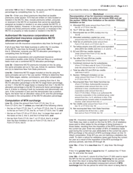 Instructions for Form CT-33-M Insurance Corporation Mta Surcharge Return - New York, Page 3