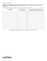 Form CT-3.4 Net Operating Loss Deduction (Nold) - New York, Page 2