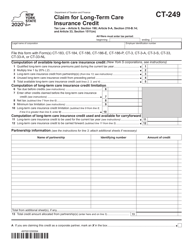 Document preview: Form CT-249 Claim for Long-Term Care Insurance Credit - New York