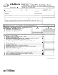 Document preview: Form CT-186-M Utility Corporation Mta Surcharge Return - New York