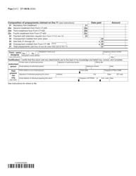 Form CT-186-M Utility Corporation Mta Surcharge Return - New York, Page 2