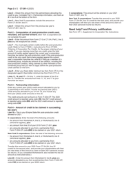 Instructions for Form CT-261 Claim for Empire State Film Post-production Credit - New York, Page 2