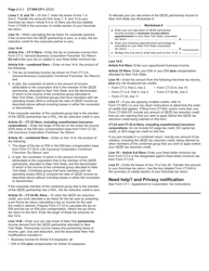 Instructions for Form CT-604-CP Claim for Qeze Credit for Real Property Taxes and Qeze Tax Reduction Credit for Corporate Partners - New York, Page 2