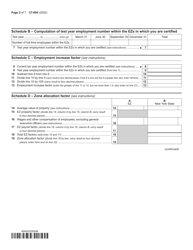 Form CT-604 Claim for Qeze Tax Reduction Credit - New York, Page 2