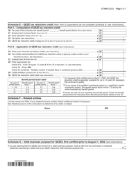 Form CT-604 Claim for Qeze Tax Reduction Credit - New York, Page 3