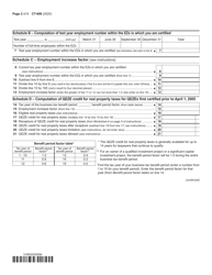 Form CT-606 Claim for Qeze Credit for Real Property Taxes - New York, Page 2