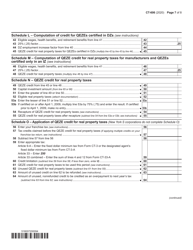 Form CT-606 Claim for Qeze Credit for Real Property Taxes - New York, Page 7
