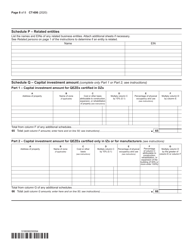 Form CT-606 Claim for Qeze Credit for Real Property Taxes - New York, Page 8