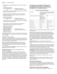 Instructions for Form CT-611.1 Claim for Brownfield Redevelopment Tax Credit for Qualified Sites Accepted Into the Brownfield Cleanup Program on or After June 23, 2008 and Prior to July 1, 2015 - New York, Page 4