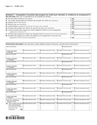Form CT-607 Claim for Excelsior Jobs Program Tax Credit - New York, Page 2