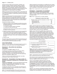 Instructions for Form CT-612 Claim for Remediated Brownfield Credit for Real Property Taxes for Qualified Sites Accepted Into the Brownfield Cleanup Program Prior to July 1, 2015 - New York, Page 2