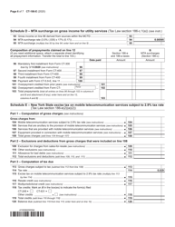 Form CT-186-E Telecommunications Tax Return and Utility Services Tax Return - New York, Page 6