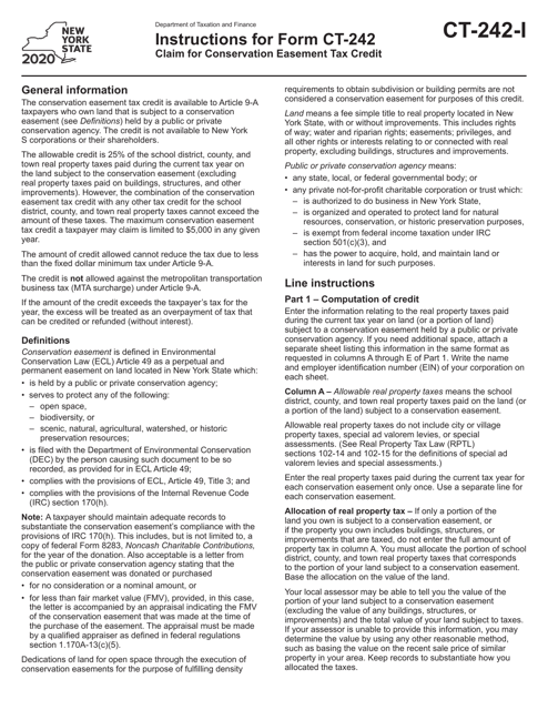 Form CT-242 2020 Printable Pdf