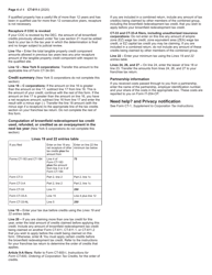 Instructions for Form CT-611 Claim for Brownfield Redevelopment Tax Credit for Qualified Sites Accepted Into the Brownfield Cleanup Program Prior to June 23, 2008 - New York, Page 4