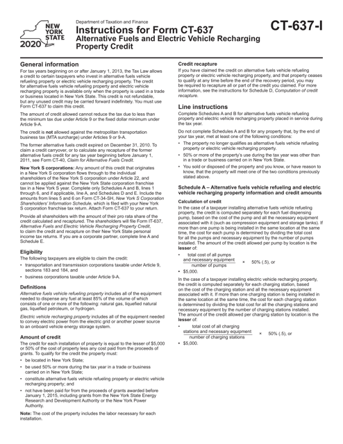 Form CT-637 2020 Printable Pdf