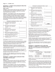 Instructions for Form CT-636 Alcoholic Beverage Production Credit - New York, Page 2