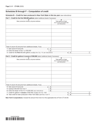 Form CT-636 Alcoholic Beverage Production Credit - New York, Page 2