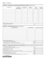 Form CT-643 Hire a Veteran Credit - New York, Page 2
