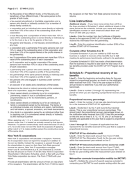 Instructions for Form CT-645 Recapture of Start-Up Ny Tax Benefits - New York, Page 2