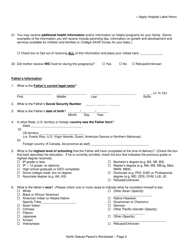 Parent&#039;s Worksheet for Completing the North Dakota Birth Certificate - North Dakota, Page 4