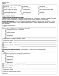 Form SFN58707 North Dakota Certifier&#039;s Worksheet for Fetal Death - North Dakota, Page 2