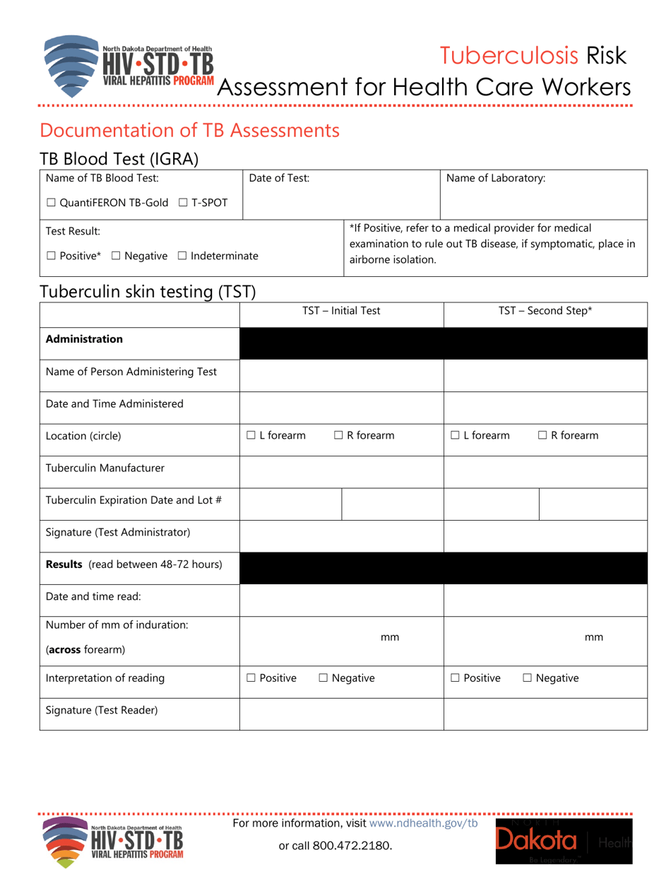 Tuberculosis Risk Assessment for Health Care Workers - North Dakota, Page 3