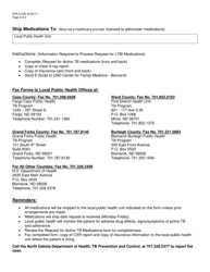 Form SFN61293 Request for Active Tb Medications - North Dakota, Page 3