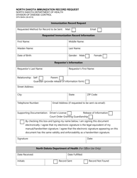 Form SFN58454 North Dakota Immunization Record Request - North Dakota, Page 3