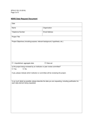 Form SFN61133 Ndiis Data Request Document - North Dakota, Page 2