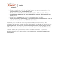 Provider Site Agreement - North Dakota, Page 2