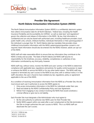 Document preview: Provider Site Agreement - North Dakota