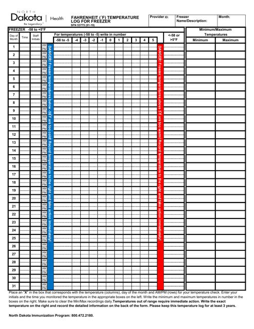 Form SFN53775  Printable Pdf