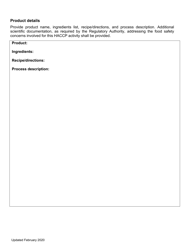 Haccp Plan Review Submittal Form - North Dakota, Page 3