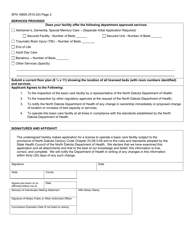 Form SFN16855 Application for License to Operate a Basic Care Facility - North Dakota, Page 2
