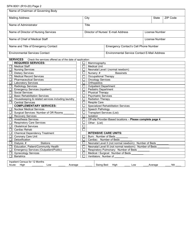 Form SFN8001 Application for License to Operate a Hospital - North Dakota, Page 2