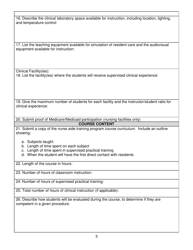 Nurse Aide Training Program Application for Approval - North Dakota, Page 3