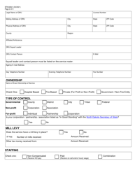 Form SFN60841 North Dakota License Application - Quick Response Unit - North Dakota, Page 2