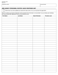 Form SFN60841 North Dakota License Application - Quick Response Unit - North Dakota, Page 7