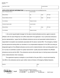 Form SFN60841 North Dakota License Application - Quick Response Unit - North Dakota, Page 9