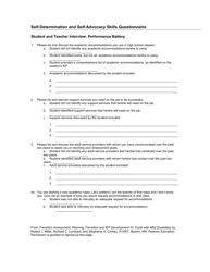 Self-determination and Self-advocacy Skills Questionnaire - North Dakota, Page 9