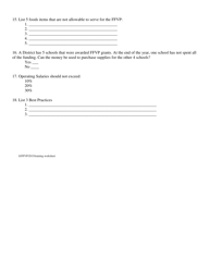 Ffvp Training Worksheet - North Dakota, Page 2