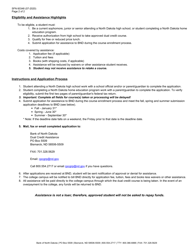 Form SFN60348 Dual Credit Assistance Application - North Dakota, Page 2