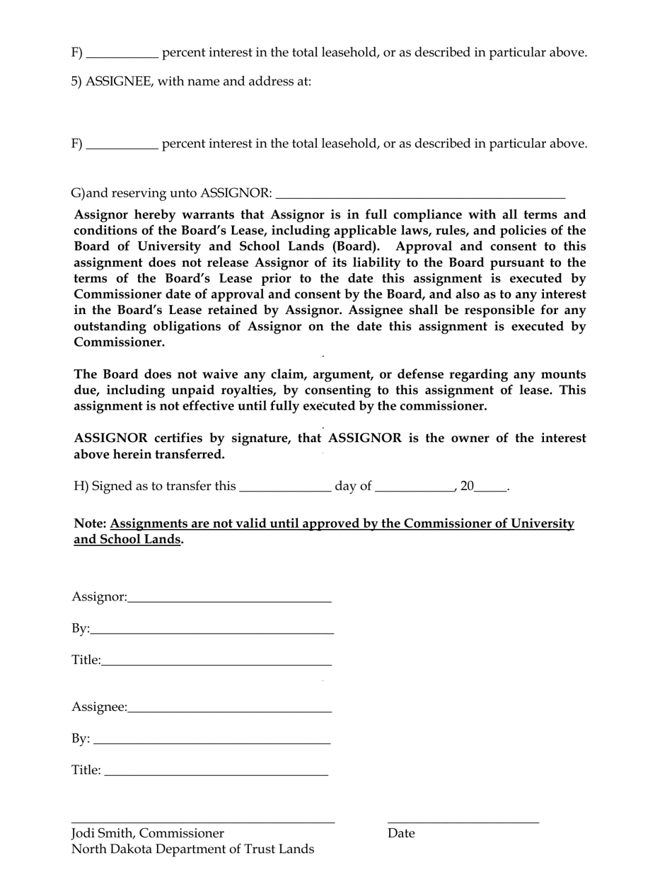 assignment of interest lease