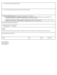 Form SFN17248 (F-5) Petition for Continuing Treatment - North Dakota, Page 2