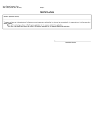 Form SFN17263 (GN-4) Application for Waiver of Hearing - North Dakota, Page 2