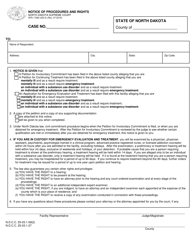 Document preview: Form SFN17262 (GN-3) Notice of Procedures and Rights - North Dakota