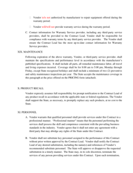 Goods and Services Agreement - North Carolina, Page 5