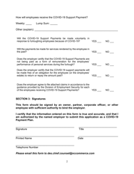 Covid-19 Support Payment Application - North Carolina, Page 2