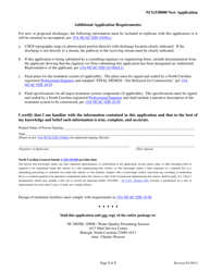 Application for Coverage Under General Permit Ncg530000 - North Carolina, Page 3